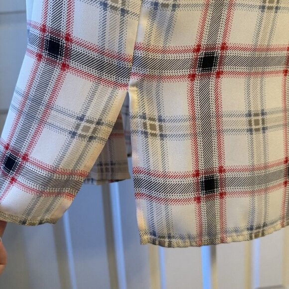 The Limited Mini Dress Tunic Large Plaid 90s Preppy Festive Work Office Cute - Picture 9 of 16